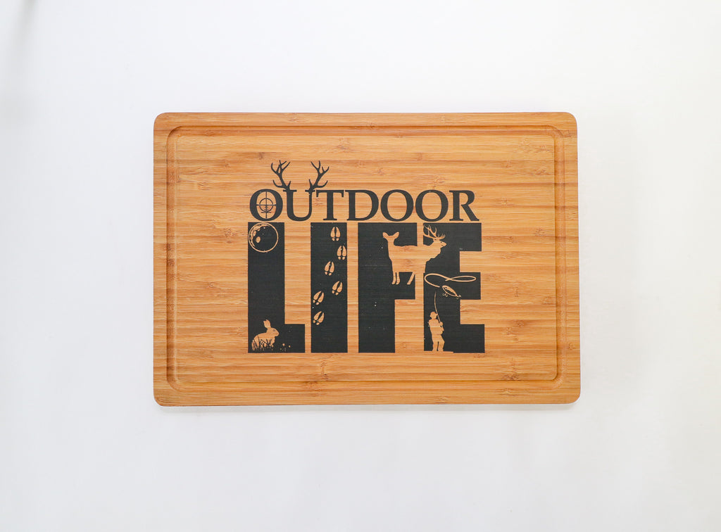 Outdoor Life Bamboo Serving Board